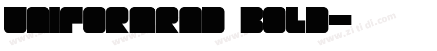 UniformRnd Bold字体转换
